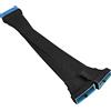 GINTOOYUN Cavo di prolunga USB 3.0, 19/20 pin da 1 a 2 Y, splitter interno, adattatore di estensione fai da te (15 cm)
