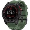 Koelaa 22mm QuickFit Cinturino per Garmin Fenix 7/6/6 Pro/5/8 47mm, Cinturino Silicone Traspirante Ricambio per Fenix 7 Pro/5 Plus/Forerunner 965/955/945/935/Epix 2/Pro 47mm - Verde Militare