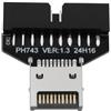 Be In Your Mind Presa Frontale IDC USB 3.1 Tipo E Per Connettore USB 3.0 A 20 Pin 20 Gbps Per Schede Madri Desktop