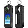 GIOPUEY Cover Compatibile con Insta360 X5/Insta X5 2025, Cilicone Custodia, Ultrasottile Case Cover, Antiurto, Resistente ai Graffi - Nero