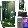 Haninsuze Cover per Motorola Moto E20/E30/E40 Custodia Cover Pelle Libro Portafoglio con Porta Carte Magnetica Protezione Antiurto Cuoio Flip Case Custodia Cover per Motorola E20/E30/E40, Farfalla