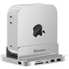 Minisopuru MINI218B PRO Mac Mini M4 Dock Supporto 10Gbps USB C/A, TF/SD, USB A 2.0, Mac Mini Hub e supporto con M.2 NVMe SSD (non incluso), per Mac Mini M4 e M4 Pro 2024