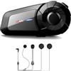 QSPORTPEAK MX1 Interfono Moto Bluetooth Coppia 800M 2 Persone Wireless Full Duplex con Bluetooth 5.0 Cancellazione del Rumore DSP&CVC Universale per Motociclismo