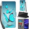 PHINIENLAND Cover per Huawei Mate 20 lite PU Pelle Custodia Flip Turquoise
