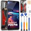 ARSSLY LCD Display per Huawei P20 PRO, Schermo per Huawei P20 PRO CLT-L09 CLT-L29 6,1 Pollici Touch Screen Digitizer Full Assembly con Riparazione Kit, Nero con Cornice