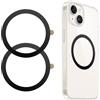 lokxmve 6 adesivi magnetici anello per MagSafe, anelli in metallo, autoadesivi, cellulare, compatibile con iPhone Samsung Android