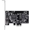 Tosuny Scheda Controller PCI-E, Scheda di Controllo PCI Express IEEE 1394 FireWire 1394a ad Alta velocità Adattatore PCIe FireWire con Cavo Firewire, Supporta Hot Swap, Collega e USA