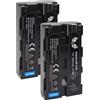 SK Games 2 batterie SK di ricambio per Sony NP-F550 | 3500 mAh - celle LG | NP-F530 NP-F570 NP-F750 NP-F770 NP-F960 NP-F980 // flash luci video monitor di campo