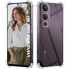 ISOI - Cover compatibile con vivo V50 Lite 4G/vivo V50 Lite 5G Custodia, con Paraurti Airbag Antiurto Protezione Completa, Case Protettiva in Silicone TPU Ultrasottile e Morbido - Trasparente