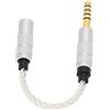 Annadue Cavo adattatore maschio da 4,4 mm a femmina da 3,5 mm, convertitore di uscita stereo in filo di rame placcato argento, compatibile con NW‑ZX507 DMP‑Z1 NW‑ZX300A