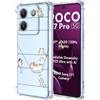 YUXING Cover Trasparente per Xiaomi Poco M7 Pro 5G - Custodia Protettiva Sottile in TPU Morbido Antiurto con Carino Motivo Disegno Cool (Kitten)