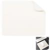 Batheidon Tappetino per mouse in pelle, tappetino mouse,con motivo litchi, superficie antiscivolo e morbida, fondo in silicone, per ufficio e gaming,26x21cm,design elegante e pratico (Bianco)