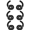Wiki VALLEY [3 paia] Ganci auricolari di ricambio per AirPods 4, cuscinetti in silicone ultra sottili per Airpods4 non adatti alla custodia di ricarica (nero)