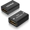 LEENUE Adattatore HDMI 8K, HDMI Femmina Femmina 2.1, Prolunga HDMI Supporto 8K@60Hz, 4K@120Hz UHD, 3D, HDR, ARC per Laptop, PC, Monitor, Roku TV, 2 Pezzo