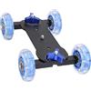 BuyWeek Camera Dolly Skater, Scaled Camera Table Dolly Slider Mini Desktop 10 KG Carico Rail Roller Track Slider per Videocamera DLSR