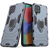 MaiJin Compatibile con Samsung Galaxy M33 5G Cover, Custodia Armor Anello Cavalletto (Funziona con il Supporto Magnetico per Auto) Case Paraurti (Blu Navy)
