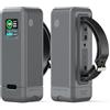 SIKAI CASE Custodia in silicone per Anker Prime Power Bank 27.650mAh 250W,Protezione a 360 gradi,Adatta perfettamente,Antiscivolo e antiurto,Può memorizzare la Scheda Micro SD Scheda SIM(grigio)