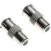 Keple Adattatore Da Presa Femmina A Spina Maschio Di Tipo F - Adattatore Per Cavi Coassiali RG59 RG6, Connettore, Installazione A Vite - Confezione Da 2