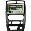 Keconsing 9 [6G+128G] Android 15 Autoradio per Suzuki Jimny 2007-2015-Integrato Wireless CarPlay | Android Auto | DSP | GPS Sat Nav | Bluetooth 5.0 | Wifi | 4G | Mirror Link | 360° Panoramica+CAM&MIC