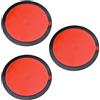 Cyberwork Set di 3 cuscinetti adesivi 73 mm per supporto a ventosa in auto, piastre di fissaggio rotonde per cruscotto da 3,6 mm, superficie a specchio, resistente al calore, extra stabili, senza