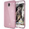 NALIA Custodia Glitter per Samsung Galaxy J7 2017 - Cover, Pink | Presa Sicura & Protezione Fotocamera, Effetto Glamour Scintillante, Controllo Vestibilità, SHINEPOP
