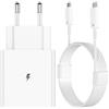 AIAUXAI Caricatore USB C per Samsung 45W, Caricabatterie Tipo C Rapido con Cavo USB C 1 Meter per Super-Fast-Charging Ricarica Rapida per Samsung Galaxy S26+ S25 Ultra S24 S23 A57 A37 A56 A36 A17 Tab Bianco
