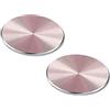 D.Sking - Set di 2 piastre di metallo per auto, 3 m Oro rosato