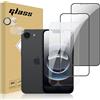 Fourmor per iPhone 16e(SE4) [3+2 PCS] Proteggi Schermo + Proteggi Obiettivo Fotocamera, Durezza 9H, Anti-frantumazione e Anti-Graffio, Pellicola Temperata HD/Anti-Peep/Bordo Nero, Confezione da 3