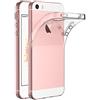 MaiJin Custodia per Apple iPhone 5 / iPhone 5S / iPhone SE (4 Pollici) Morbido TPU Cover Cristallo di rocca Trasparente Anti Scivolo Protezione Posteriore Cover