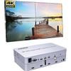 GKRONG Controller video wall 4K 2x2 con lettore multimediale Supporto scheda SD sorgente di segnale U Disk Processore video 8 modalità di visualizzazione - 2x2, 1x2, 1x3, 1x4, 2x1, 3x1, 4x1