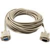 System-S D Sub Null Modem Cavo 10 m 9 Pin Maschio a Femmina RS232 DB9 Adattatore Grigio