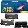 Yowell 2 toner TN3480 e 1 tamburo DR3400, compatibili con Brother TN3480 DR3400 per Brother HL-L5100DN HL-L5000D HL-L5100DNT HL-L5200DW HL-L6200DW, MFC-L5750DW MFC-L5700DW, DCP-L500DW, DCP-L50DW