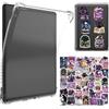 LEPGUYO Custodia Trasparente Kindle 6 Pollici, Per 11ª Generazione 2024/2022 (RS23CV/C2V2L3), Retro Silicone Anti-Graffio, 50 Adesivi Lettura Retro Gratis