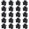 VGOL 20 Pezzi Protezioni In Silicone SFP Tappo Porta Copri Porta Anti Polvere Protezione Sostituisci Per Switch Schede Di Rete Router Convertitori Multimediali Nero
