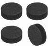 QUARKZMAN 4 Pezzi Piedini Isolamento Singola Faccia Altoparlanti, 15mmx5mm Base Antiscivolo Schiuma Assorbimento Urto Supporto Amplificatore Piedini Tappetino Per Altoparlanti HiFi, Nero