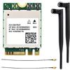 Waveshare AW-CB375NF Wireless NIC per Jetson Xavier NX/Orin NX/Orin Nano ecc. Scheda di Rete 2.4G / 5GHz 300Mbps / 867Mbps Dual-Band Wi-Fi 5, RTL8822CE-CG Core, Bluetooth 5.0, M.2 A/E NGFF