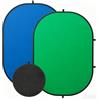 SEDGEWIN Sfondo verde 3 x 5ft/100 x 150 cm double face pop-up sfondo pieghevole blu schermo mussola chromakey schermo con borsa per il trasporto per studio fotografico, streaming, gioco