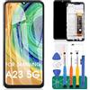 SRJTEK Schermo di ricambio per Samsung Galaxy A23 5G LCD per SM-A236U SM-A236B Display LCD SM-A236B/DS SM-A236E Touch Digitizer Full Assembly (nero con cornice)