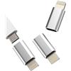 Kefiany Micro USB dado su USB C maschio adattatore (3 pezzi) Android Jack to Type C maschio Set caricatore cavo alimentatore di rete compatibile per Samsung Google Pixel Huawei Xiaomi Ipad Pro tp