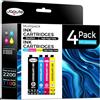 Jagute 405XXL Nero Cartucce d'inchiostro Compatibili con Cartucce Epson 405XL 405XXL Multipack per Epson Workforce WF-7840DTWF WF-7830DTWF WF-7835DTWF (Nero Ciano Magenta Giallo)