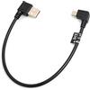 SYSTEM-S Mini USB 90 Gradi a Sinistra ad Angolo Angolo Maschio a USB Tipo A (Maschio) 90 ° rechtsgewinkelt Cavo Dati da 26 cm