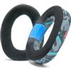 WC Freeze EPOS H6 Pro - Cuscinetti in gel di raffreddamento per EPOS H6 Pro / Sennheiser GSP 600 / GSP500 / GSP550 / GSP670, realizzati da Wicked Cushions - Migliora il comfort, la durata | 90's Black