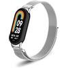 SeNool Cinturino Compatibile con Xiaomi Smart Band 10/9 / 8, [Resistente Corrosione] Braccialetto Acciaio Inossidabile Magnetico Metallo Compatibile con Xiaomi Mi Band 10/9 / 8