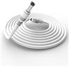 Tonton Cavo di prolunga DC da 2 m, 5,5 mm x 2,1 mm, cavo di collegamento da 12 V DC/CC per telecamere di sorveglianza CCTV, striscia LED, connettore per alimentatore, bianco, 2 m (confezione da 1)