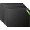 KTRIO Tappetino per Mouse 6 Pezzi, Mousepad 280x220x3mm, Gioco da Superficie Superfine Sensori di Seta Liscia Pulisci Lavabile per Computer Portatile, PC, Nero