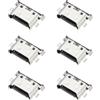ECSiNG 6Pcs USB Tipo C Connettore Porta di Ricarica Coda Spina Interfaccia Laptop USB Jack Presa Connettore compatibile con Huawei MateBook D14