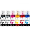 Miss Deer GI-53 Inchiostro per Canon GI-53 GI-53BK GI-53C GI-53M GI-53Y GI-53R GI-53GY Compatible con PIXMA G650 G550 stampante(KCMYRGY，6-Pack)