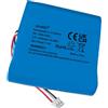 AOLIKES Batteria 18650 1s3p 10400 mAh 7,4 V ricaricabile agli ioni di litio con spina PH2,0/3P / 5C Cells/Straight/Supporta Ricarica Rapida