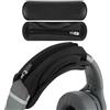 Geekria Cover Fascia Sostitutiva Piccola, Ricambio per Cuffie con Chiusura a Strappo e Imbottitura in Pelle, Compatibile con Skullcandy, Bose, JBL, Sony (Black)