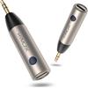 HVMLAK Adattatore AUX Bluetooth 5.4 per auto, con jack da 3,5 mm, collegamento stabile per autoradio e stereo domestico, streaming musicale, vivavoce, alloggiamento robusto, 1 pezzo